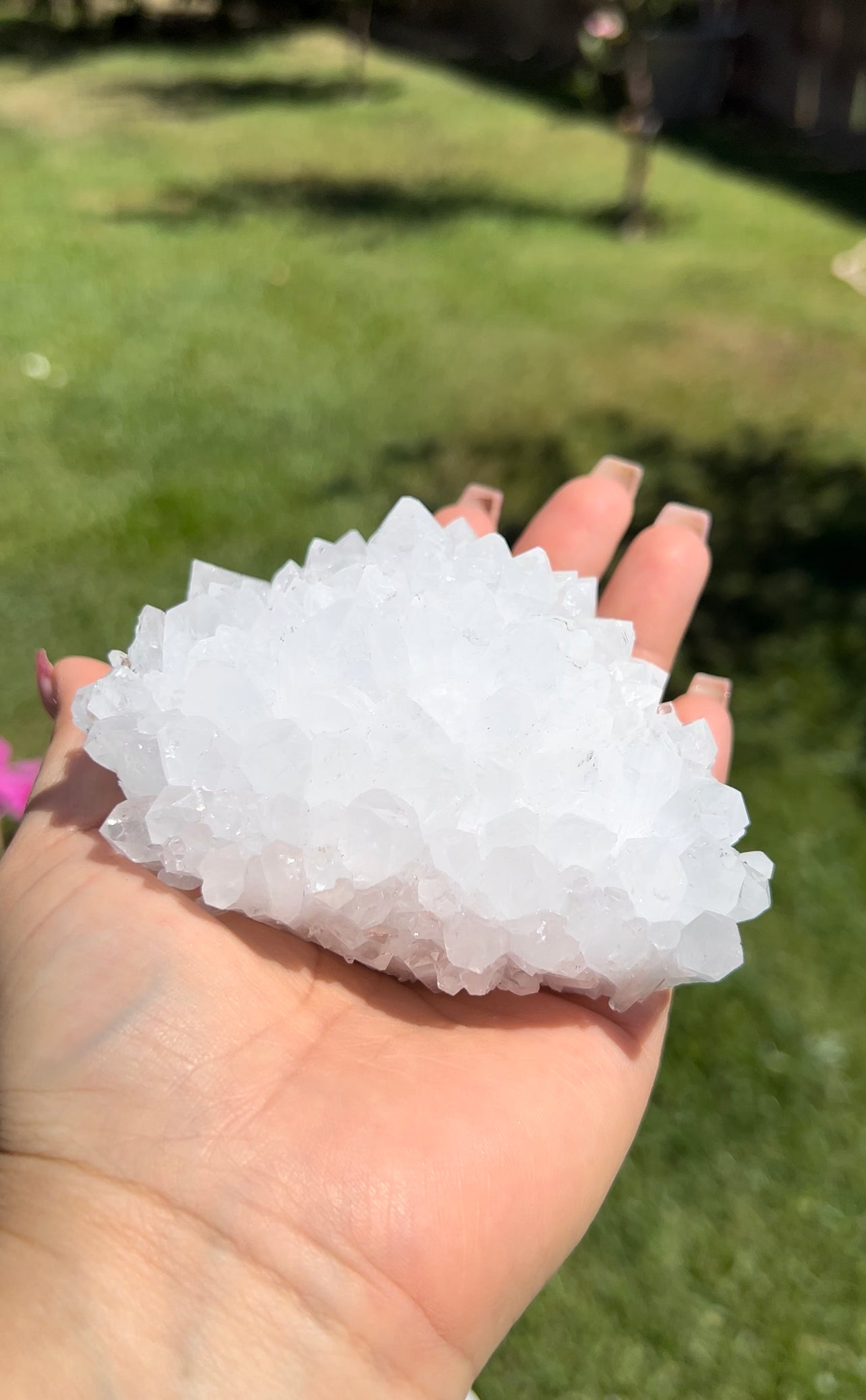 Clear quartz cluster