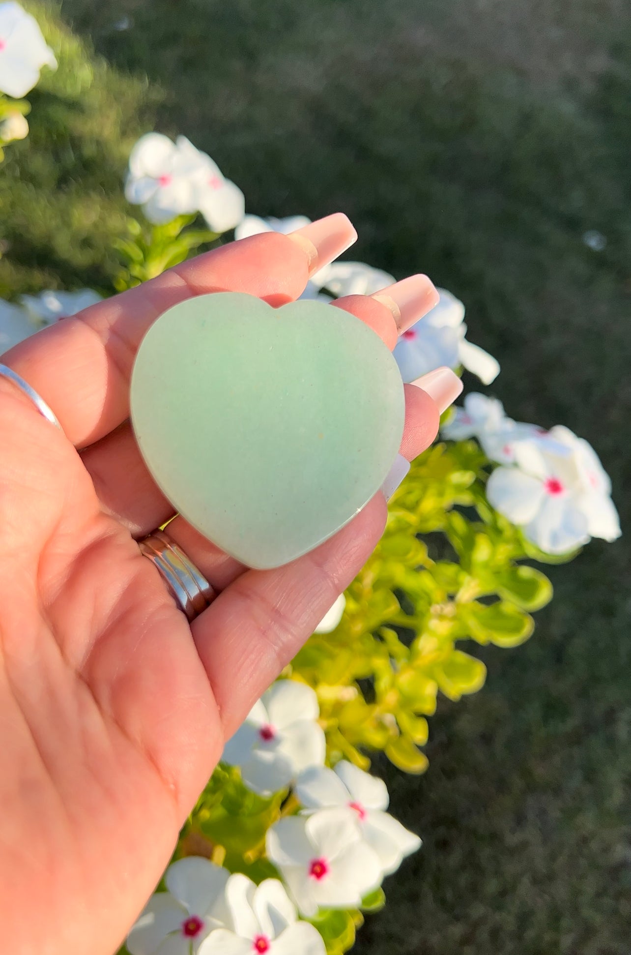 Pop socket in Green aventurine